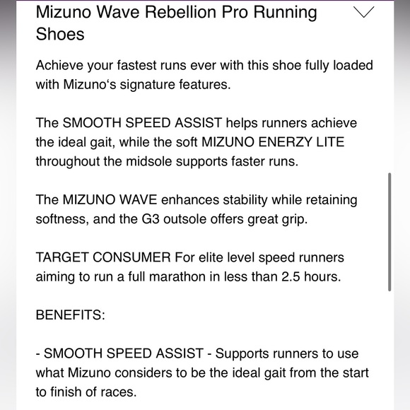 Mizuno Rebellion Wave Pro Running Shoes Size 7 - Picture 5 of 13